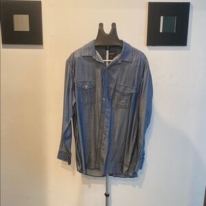 Johnston & Murphy Dark Blue Denim Shirt